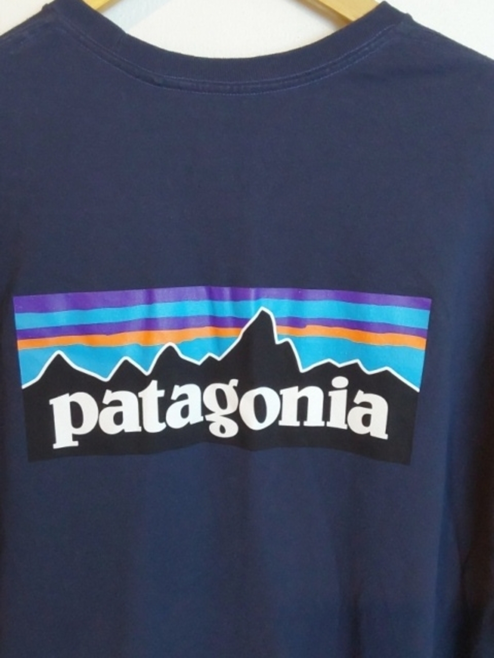 Patagonia| Men’s Navy Blue Short Sleeve Logo Tee Shirt Hiking Sz.XL